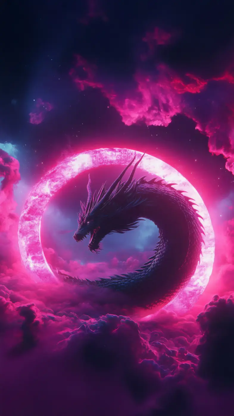 cosmic dragon fury fg wallpaper