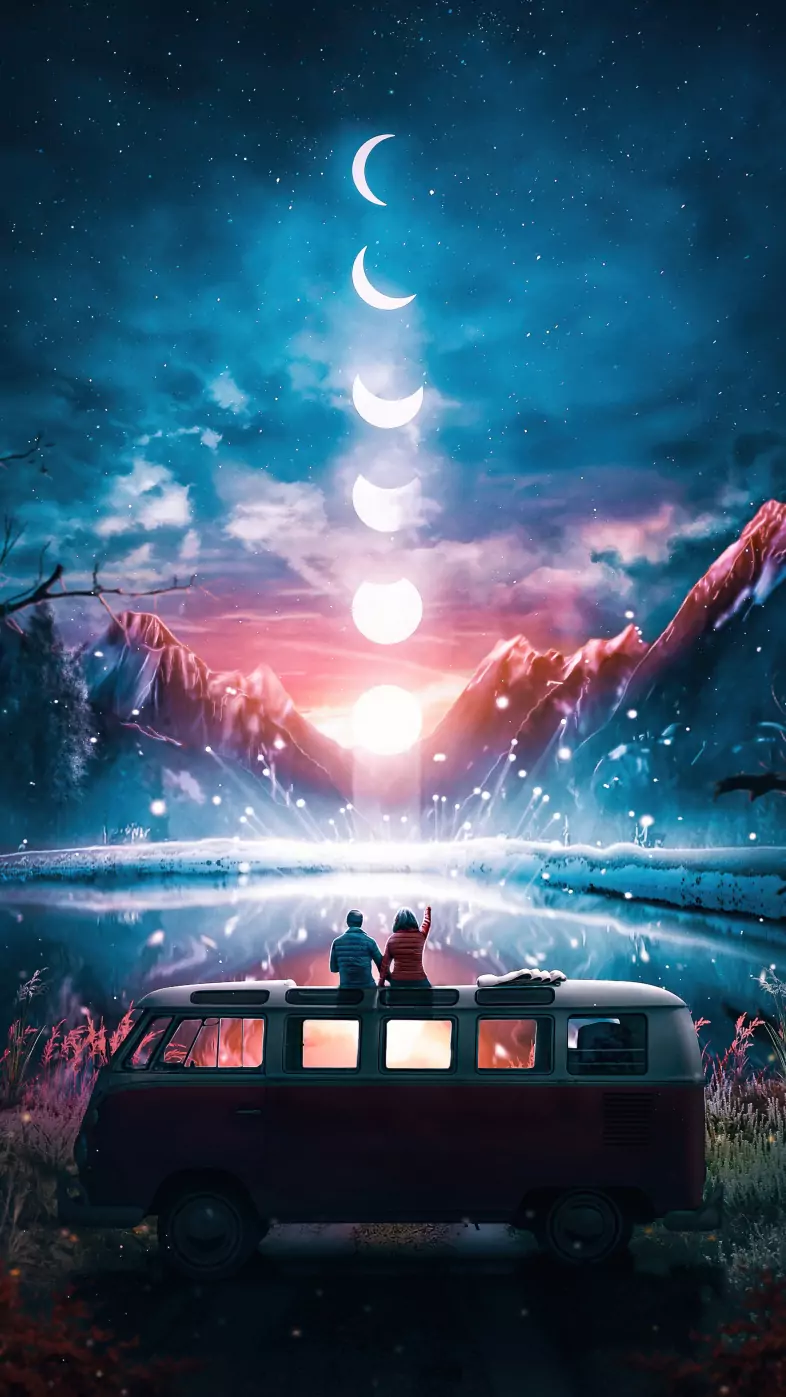 counting of moon wallpaper
