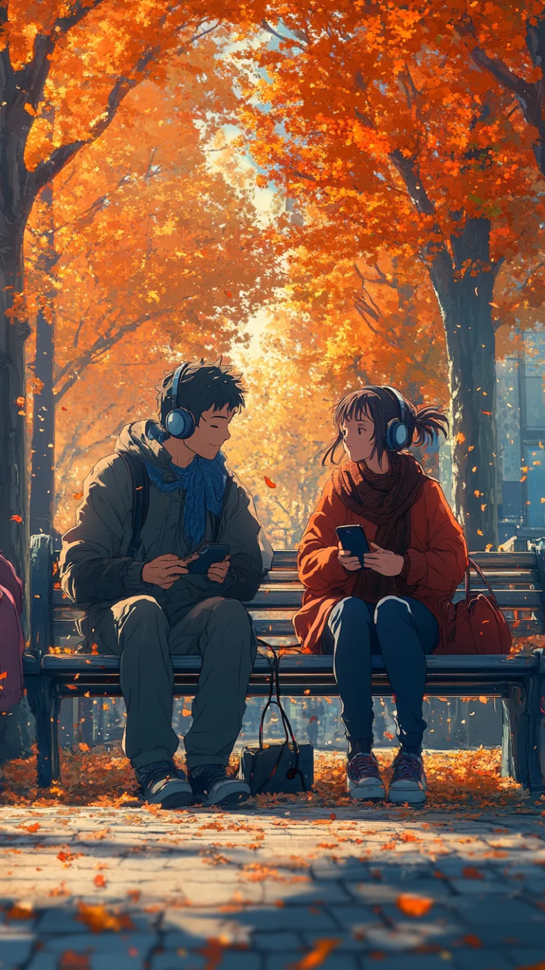 couple listening music wallpaper