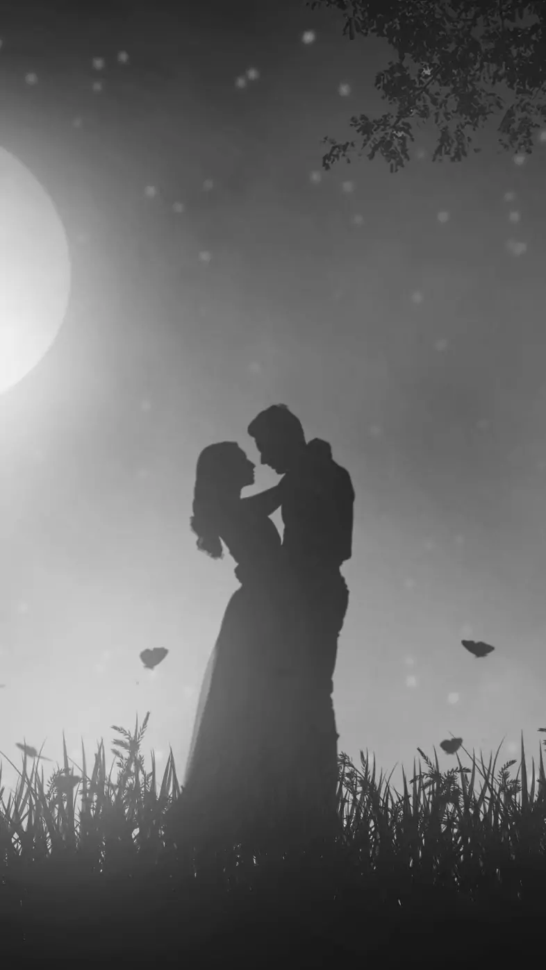 couple moon meetup wallpaper