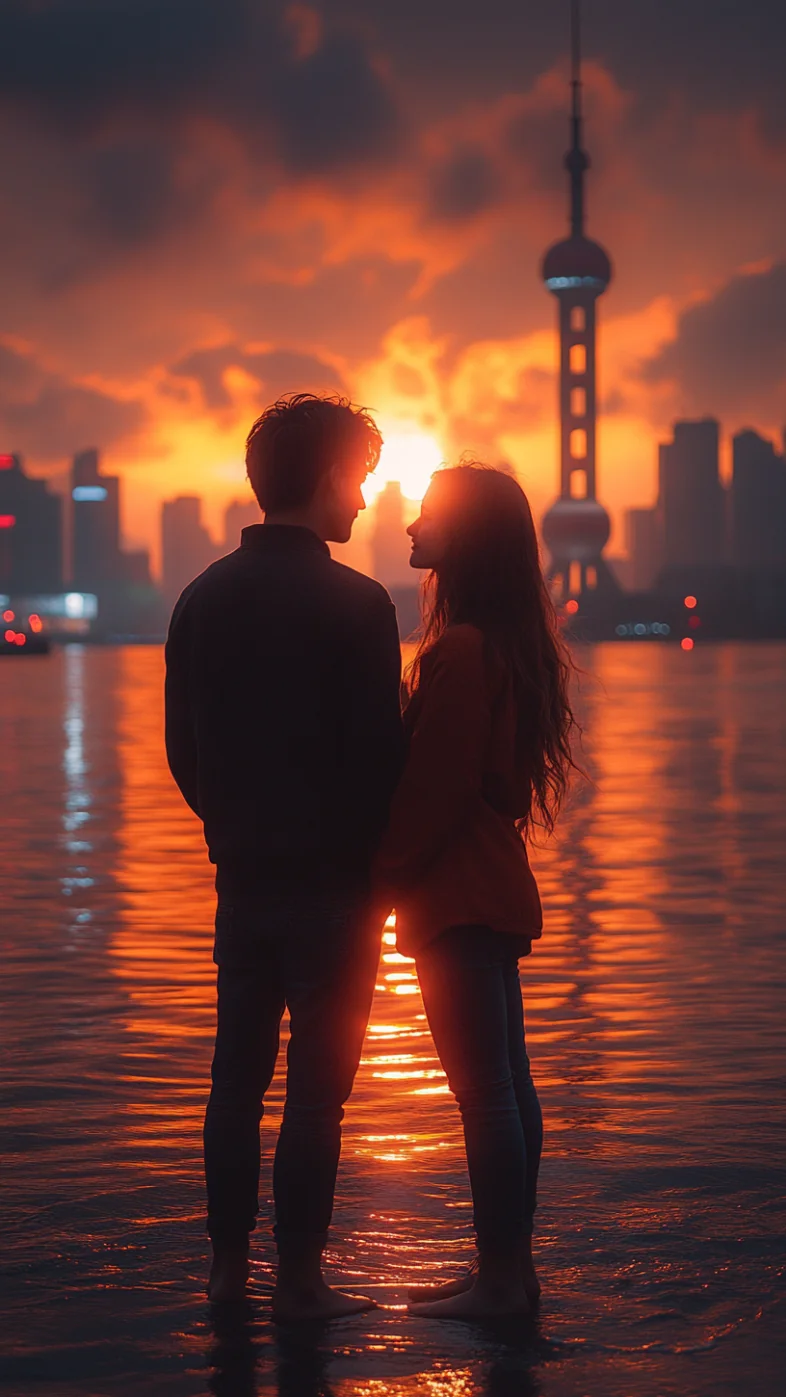 couple on the beach wallpaper