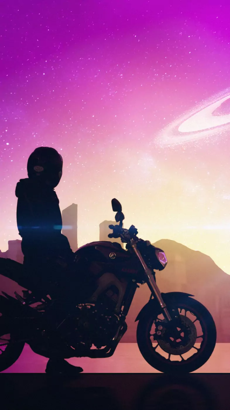 cruising with bike wallpaper