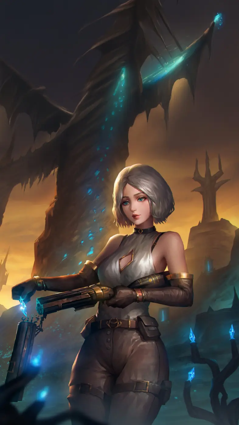 crystal vanguard game girl wallpaper