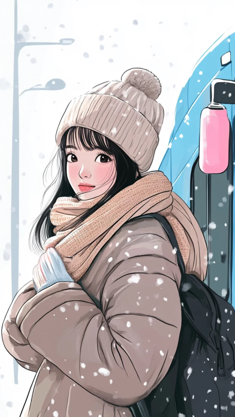 cute anime girl  wallpaper