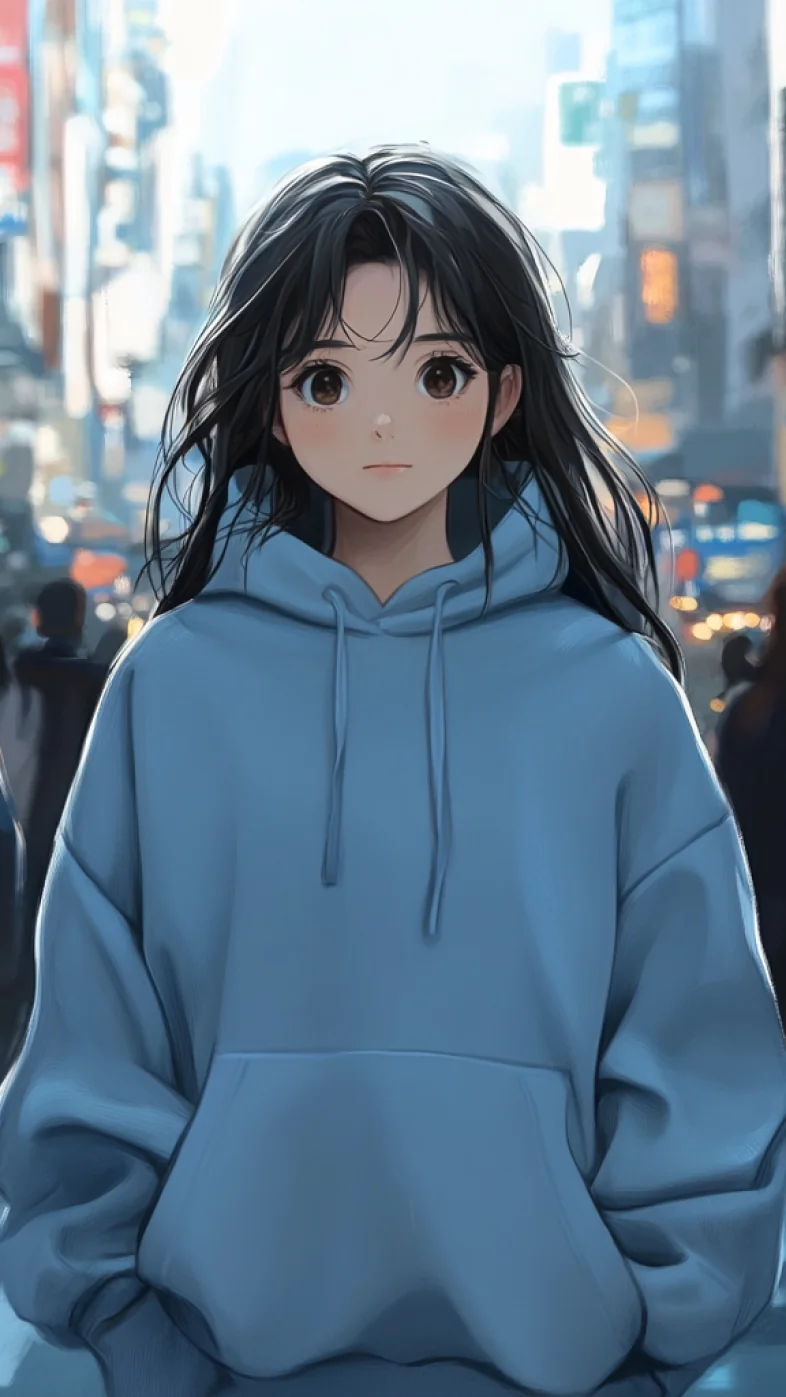 cute anime girl wallpaper