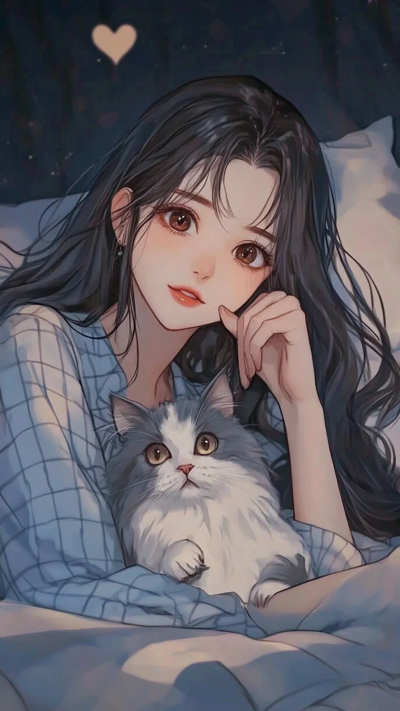 cute anime girl wallpaper