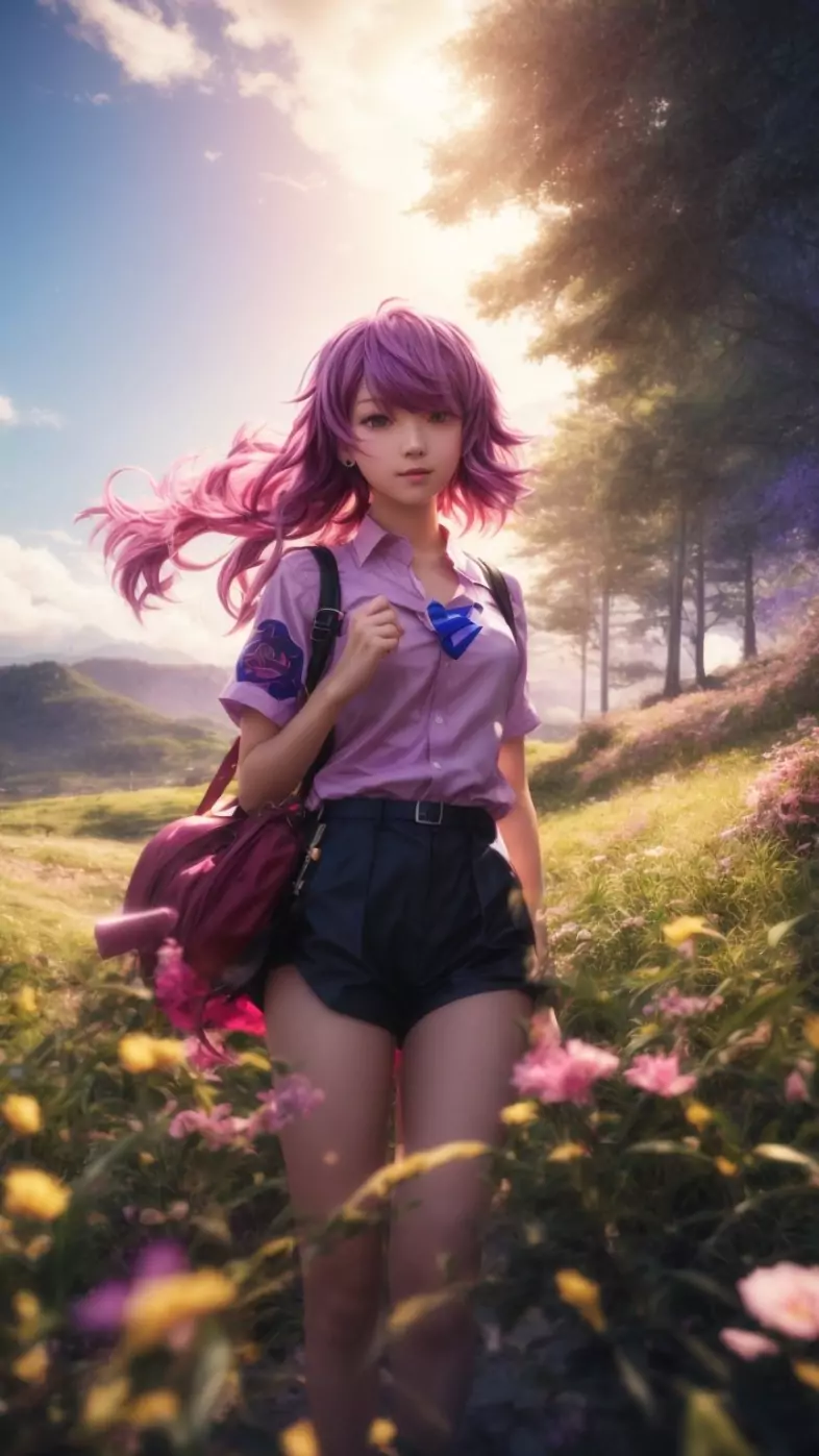 cute anime girl wallpaper