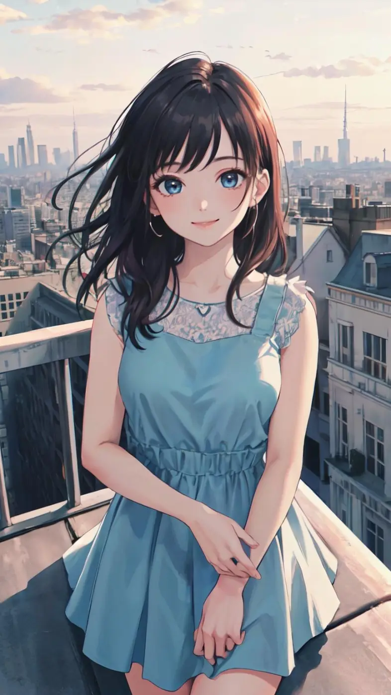 cute anime girl wallpaper