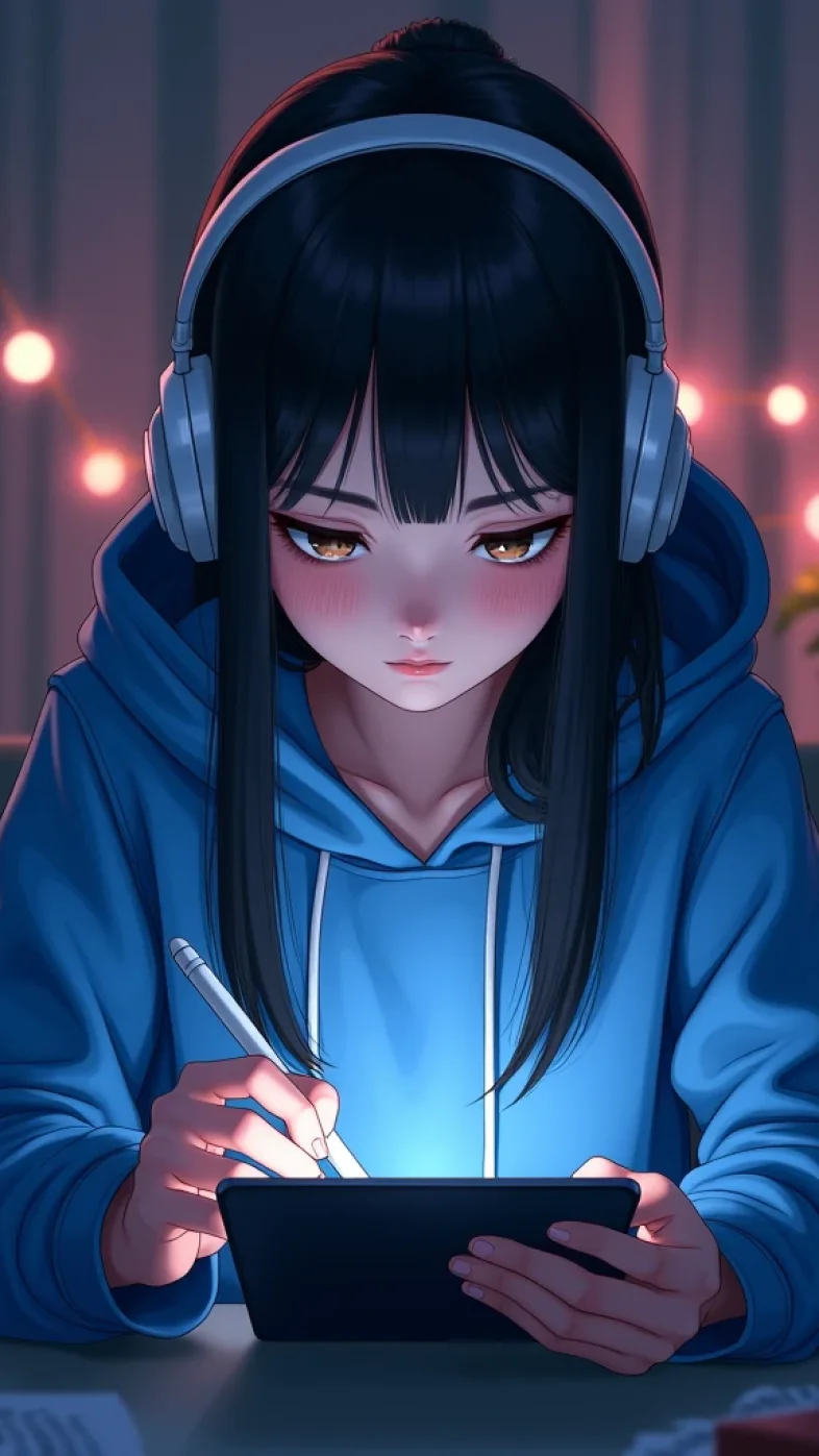 cute anime girl wallpaper