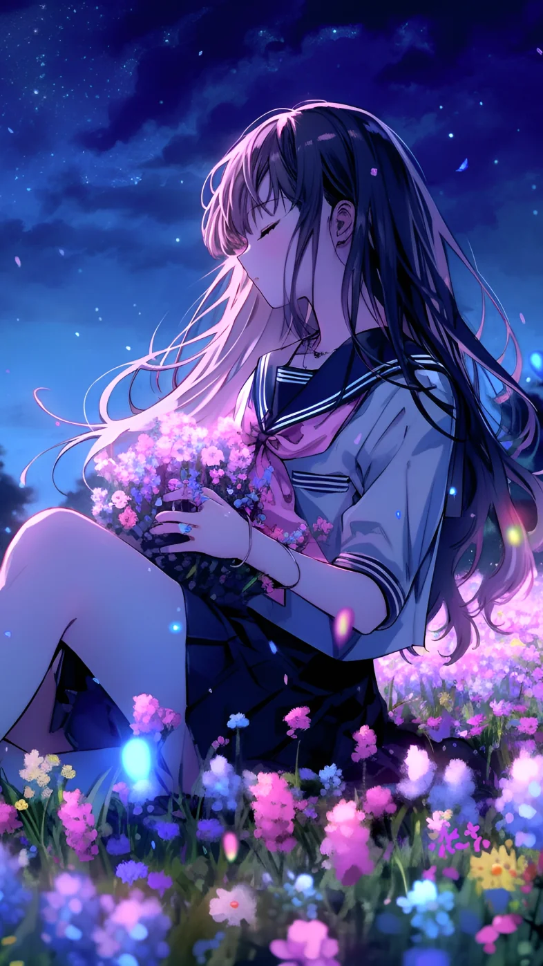 cute anime girl wallpaper