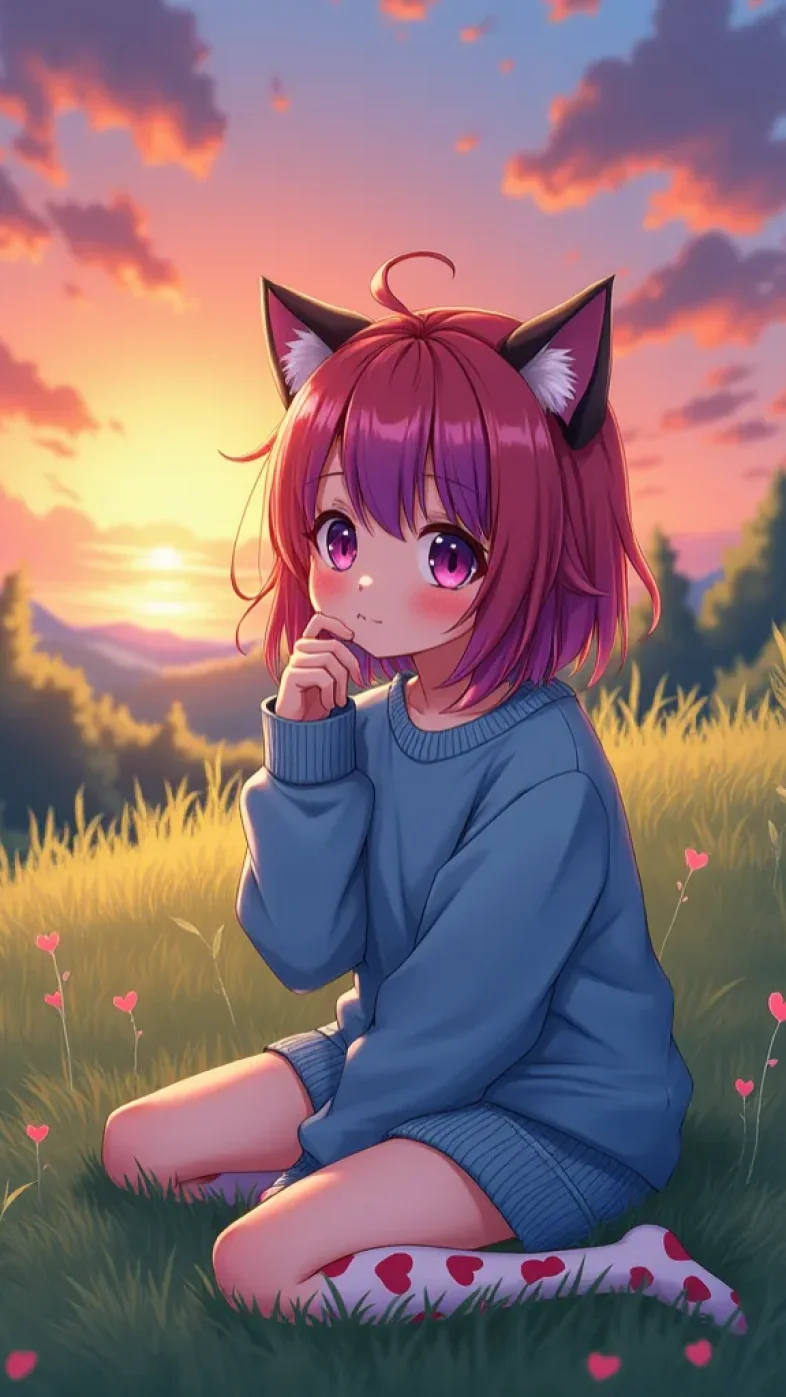 cute anime girl wallpaper