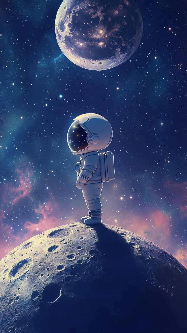 cute astronaut space wallpaper