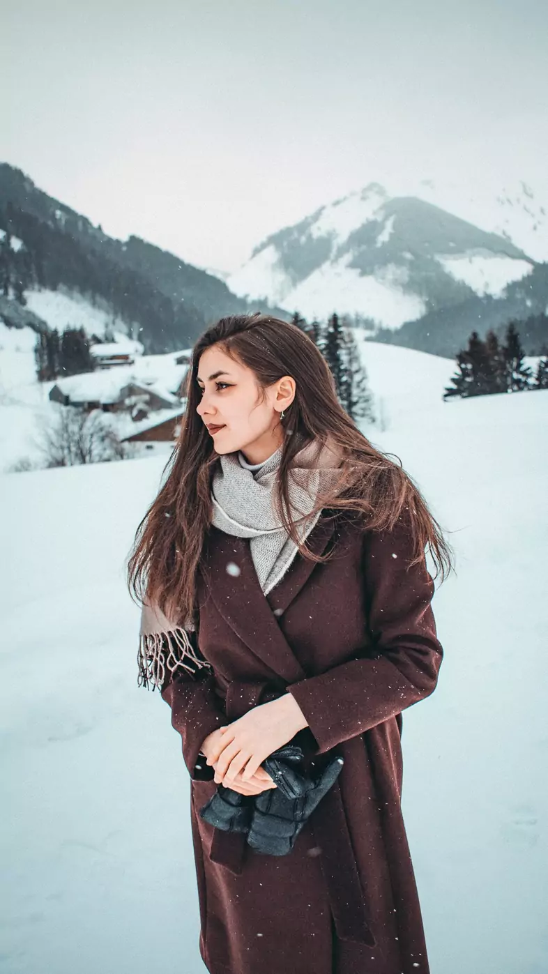 cute girl winter wallpaper