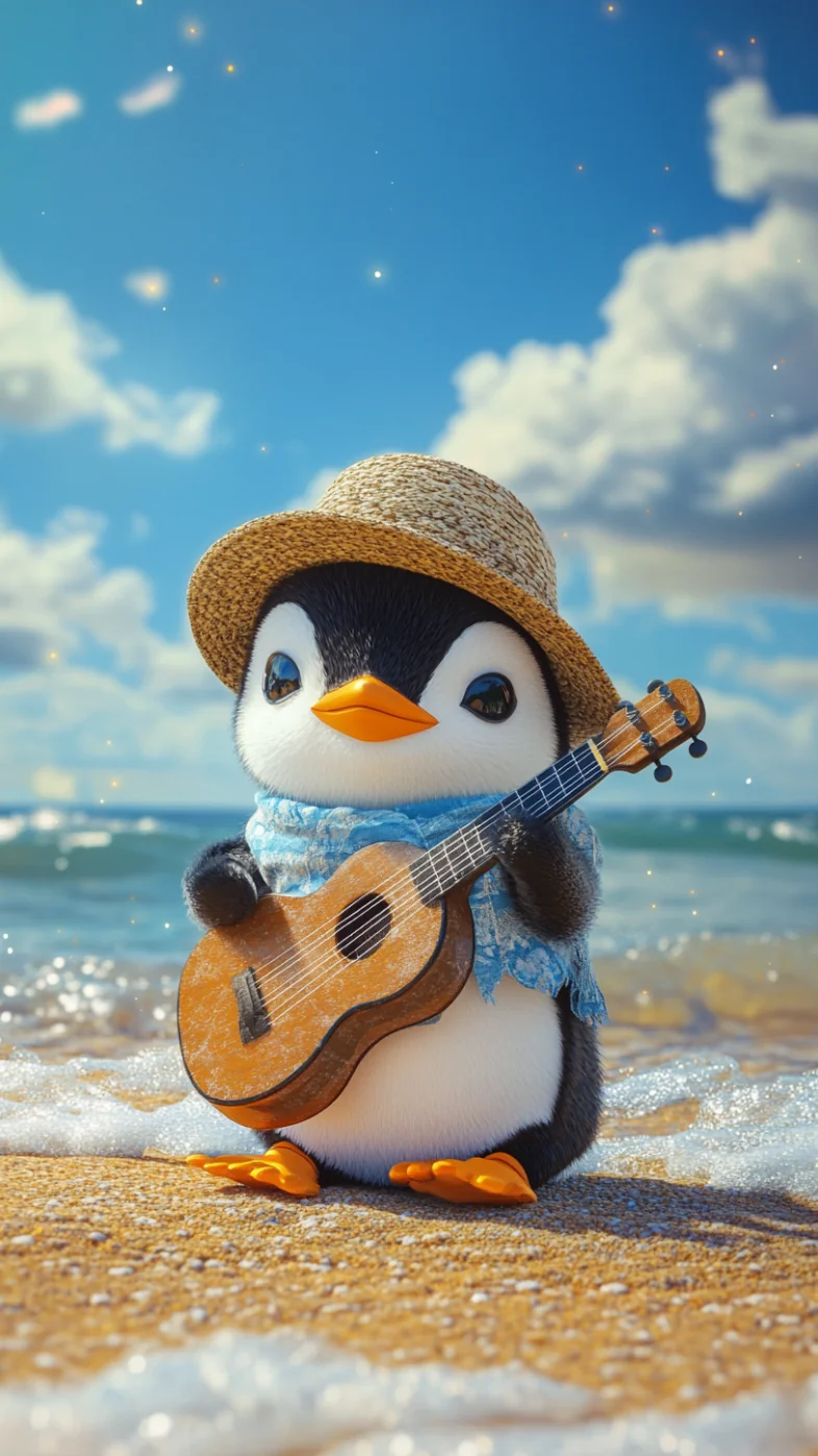 cute little baby penguin wallpaper