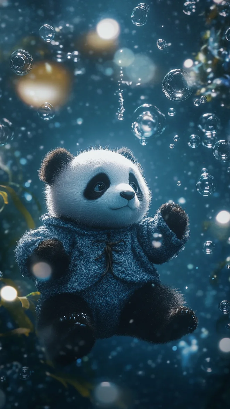 cute little panda wallpaper