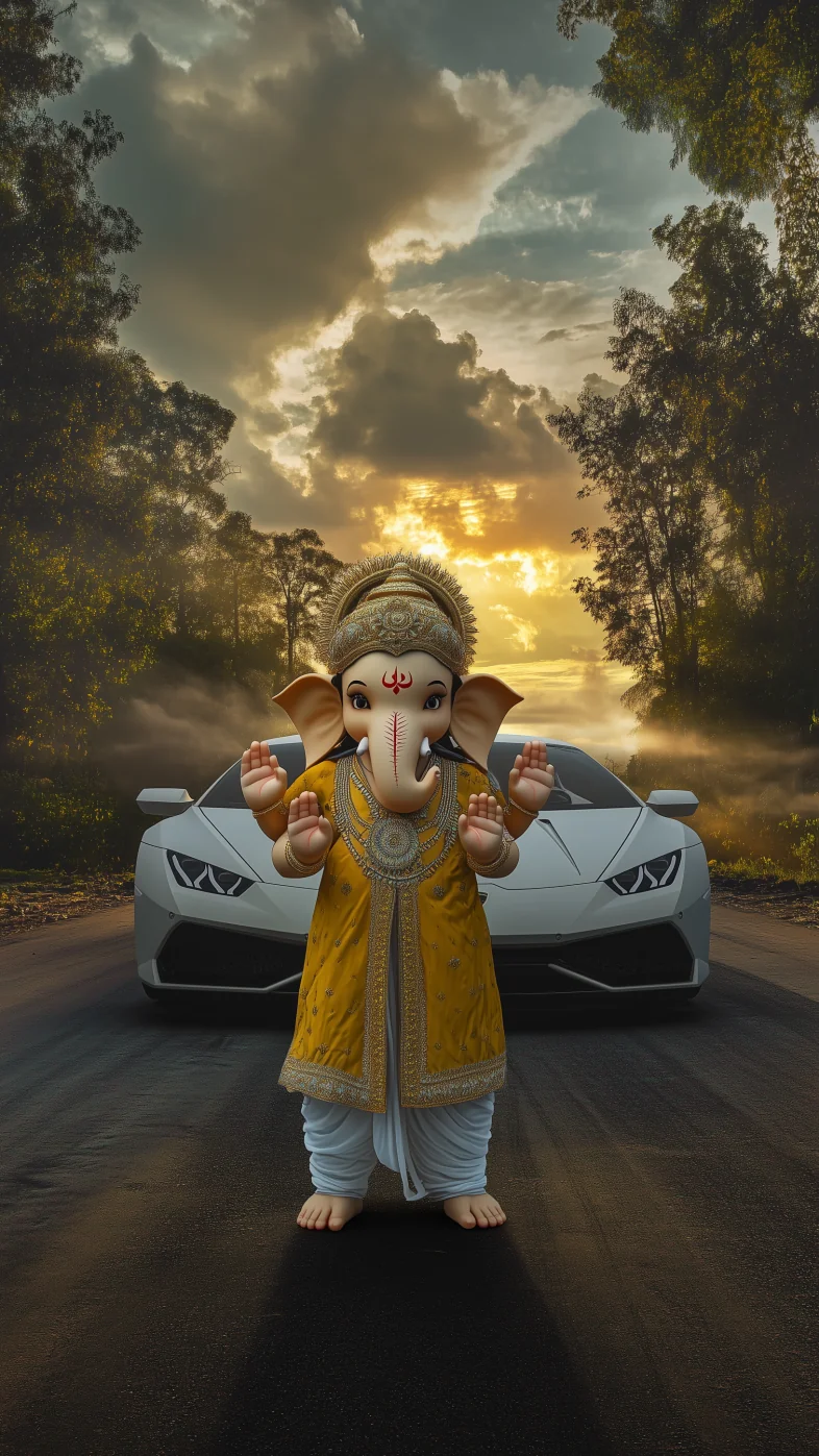 cute lord Ganesh wallpaper