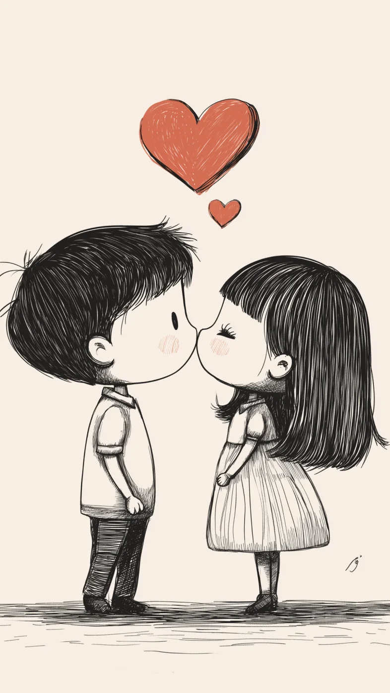 cute love art wallpaper