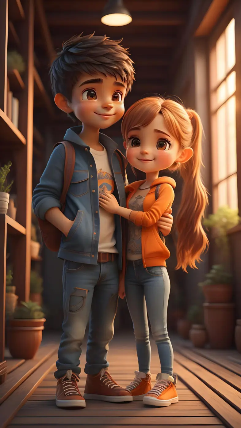 cute love couple wallpaper