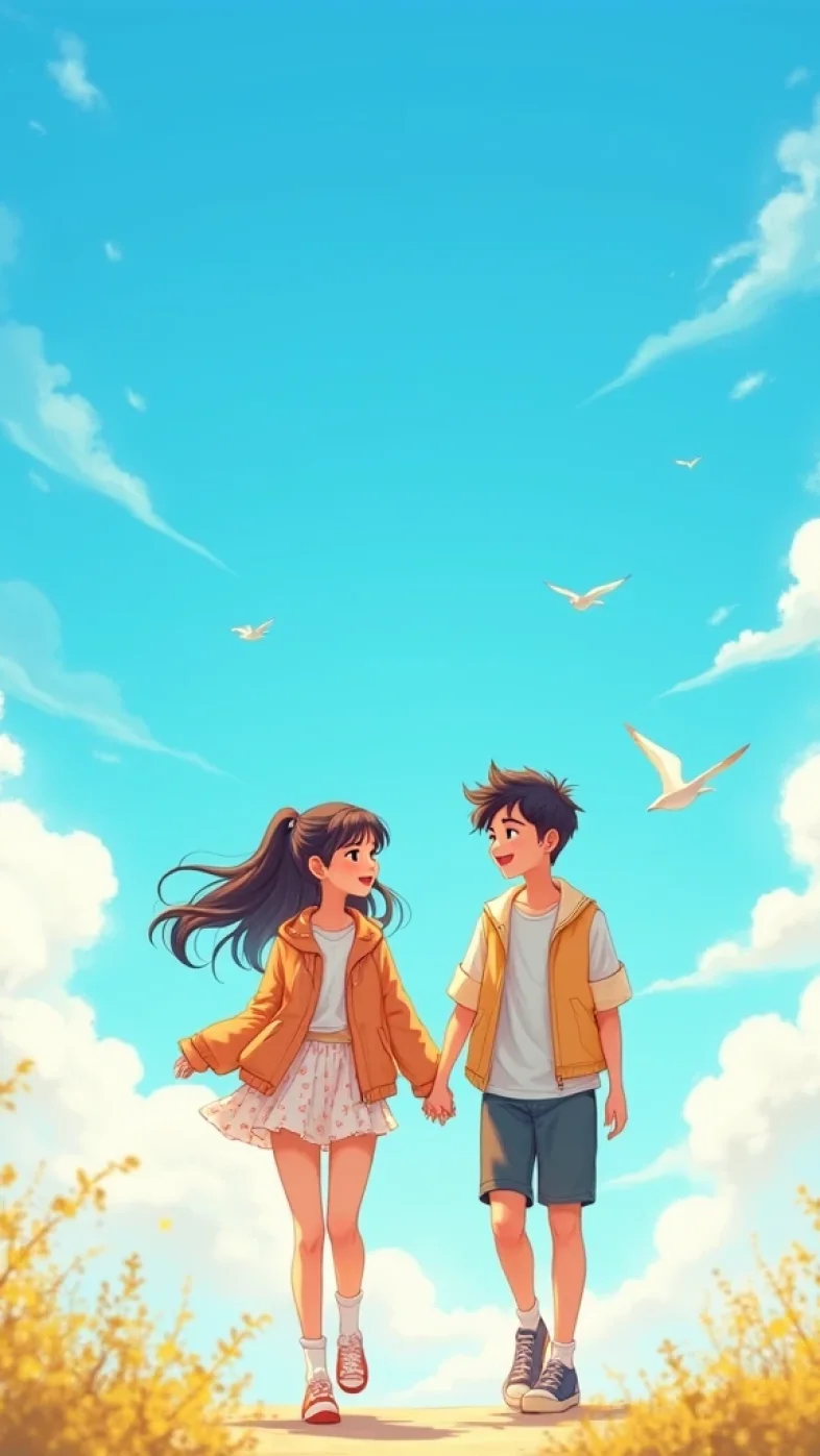 cute love couple wallpaper
