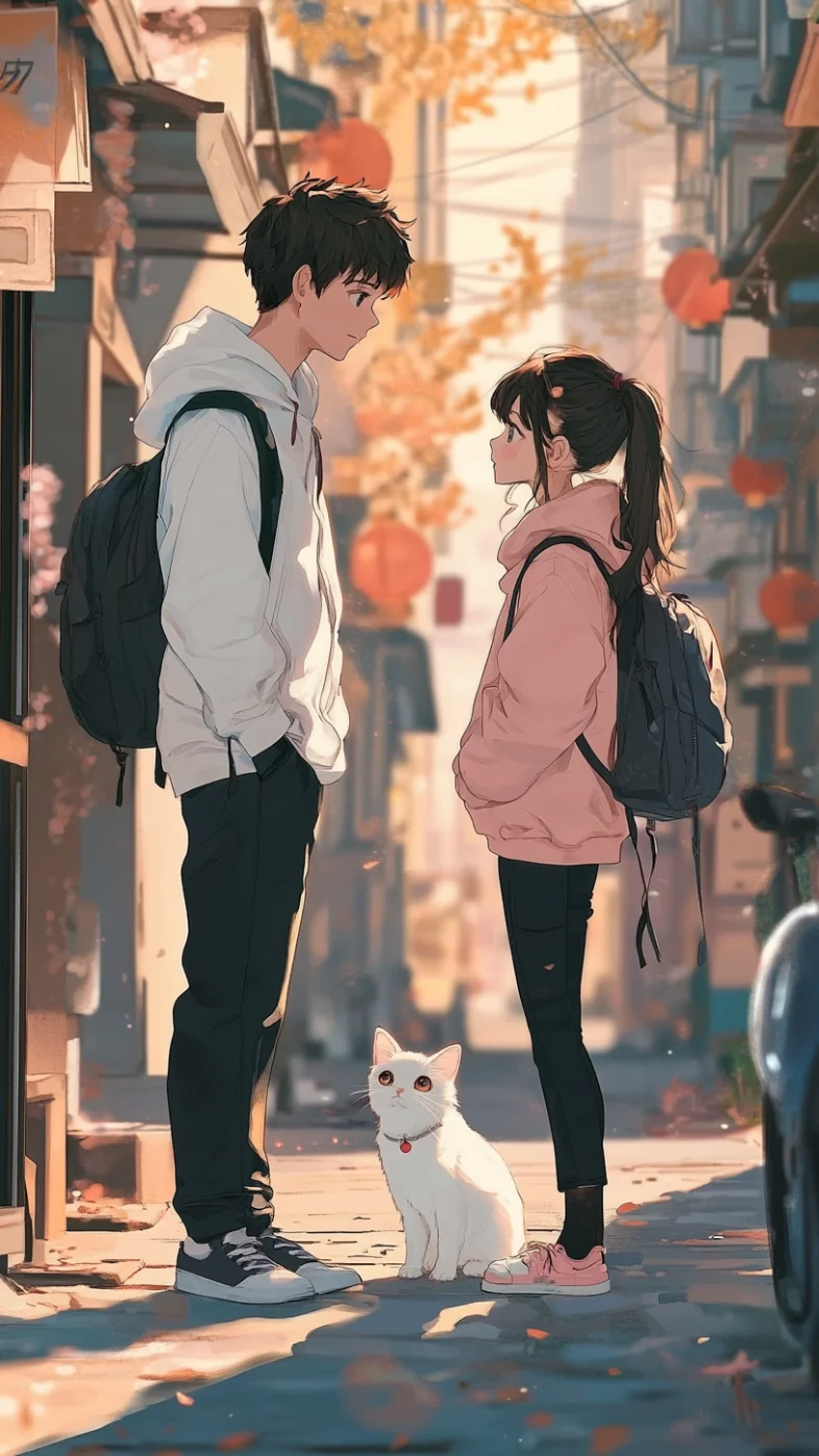 cute love couple wallpaper