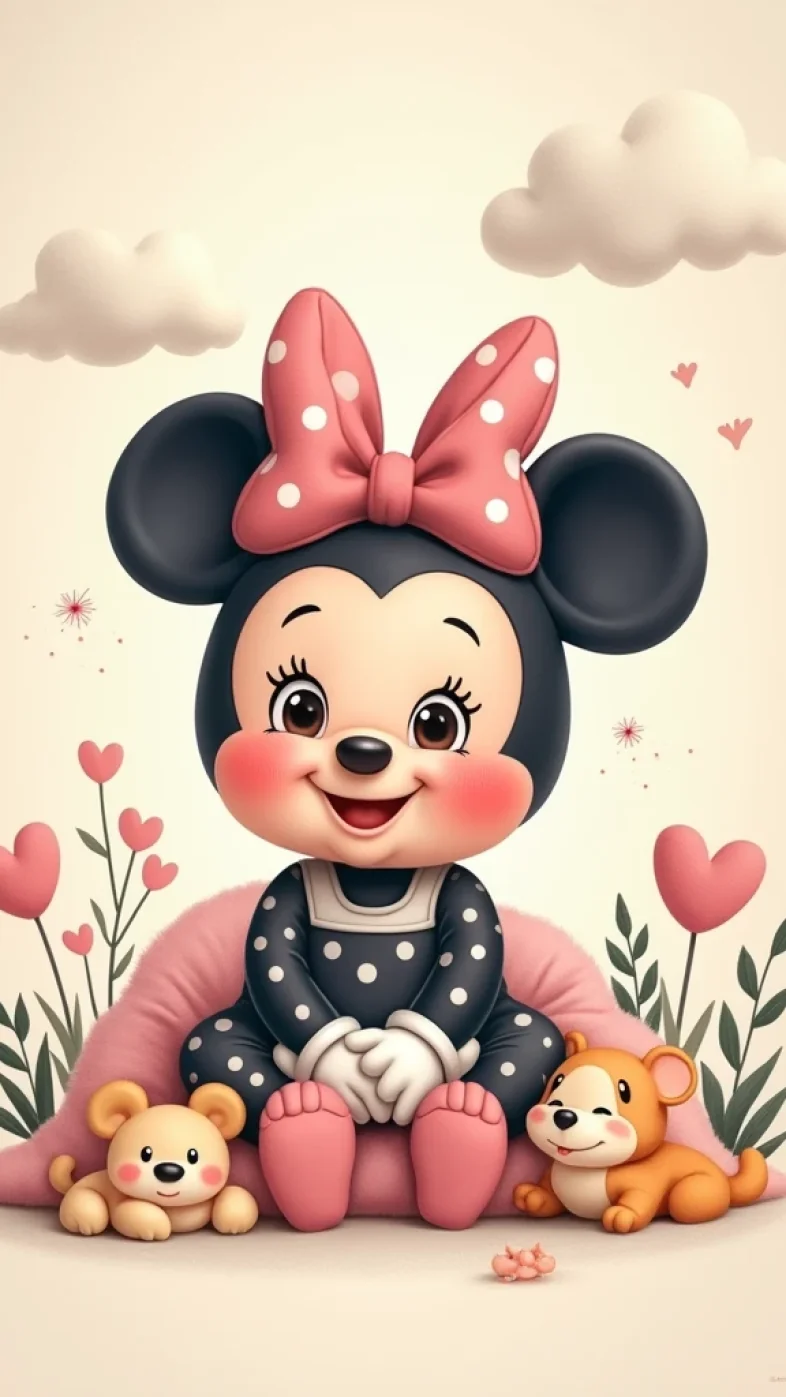 cute minnie mouse cartoon wallpaper