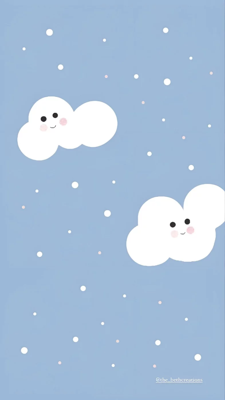 cute snow emoji aesthetic wallpaper