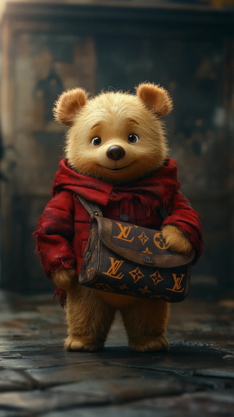 cute winnie the pooh tender wallpaper