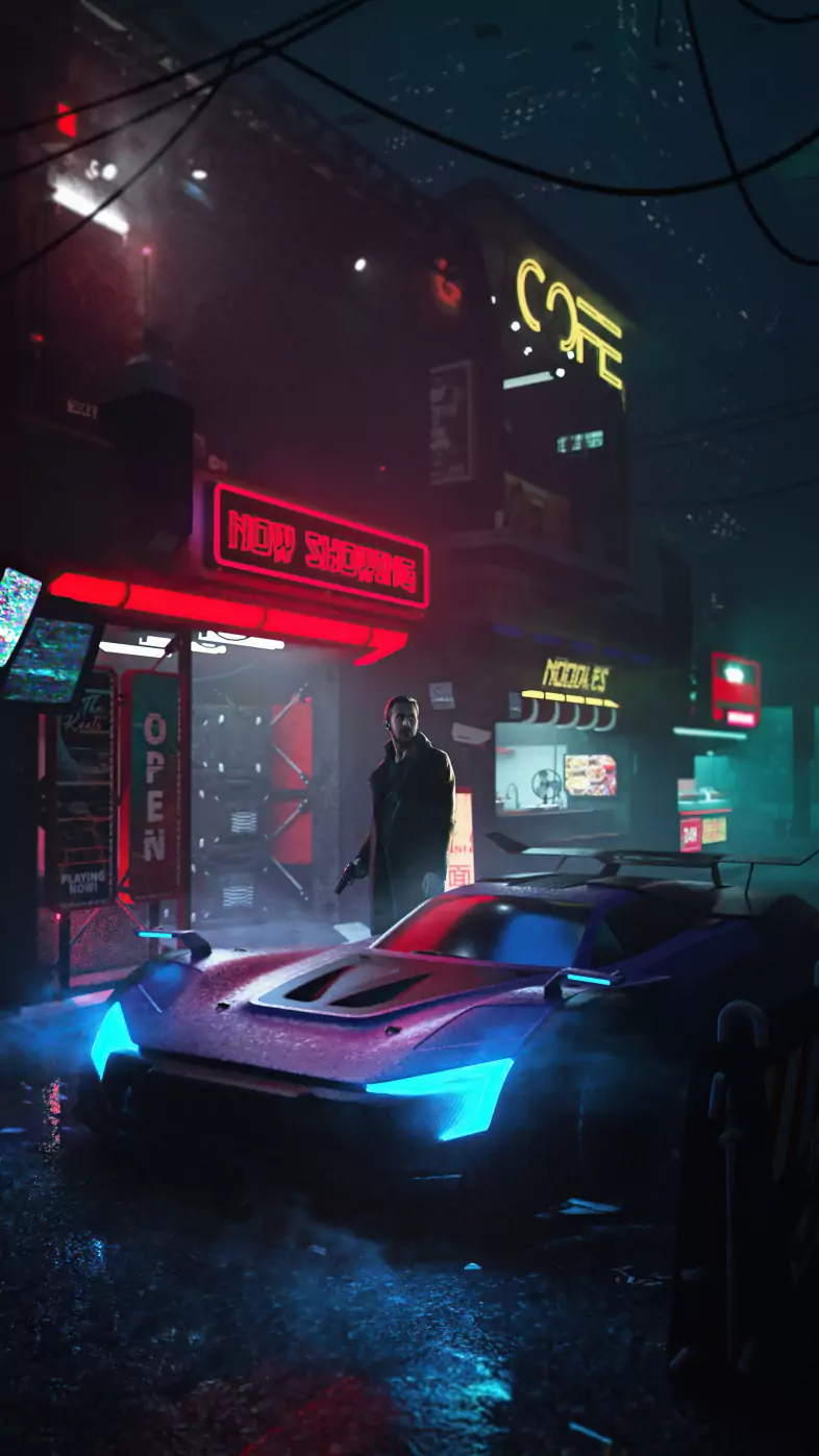 cyber city blade runner game wallpaper