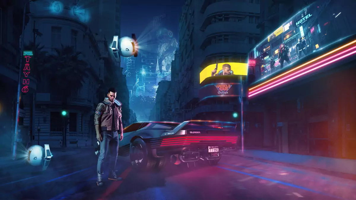 cyberpunk 2077 in egypt game wallpaper