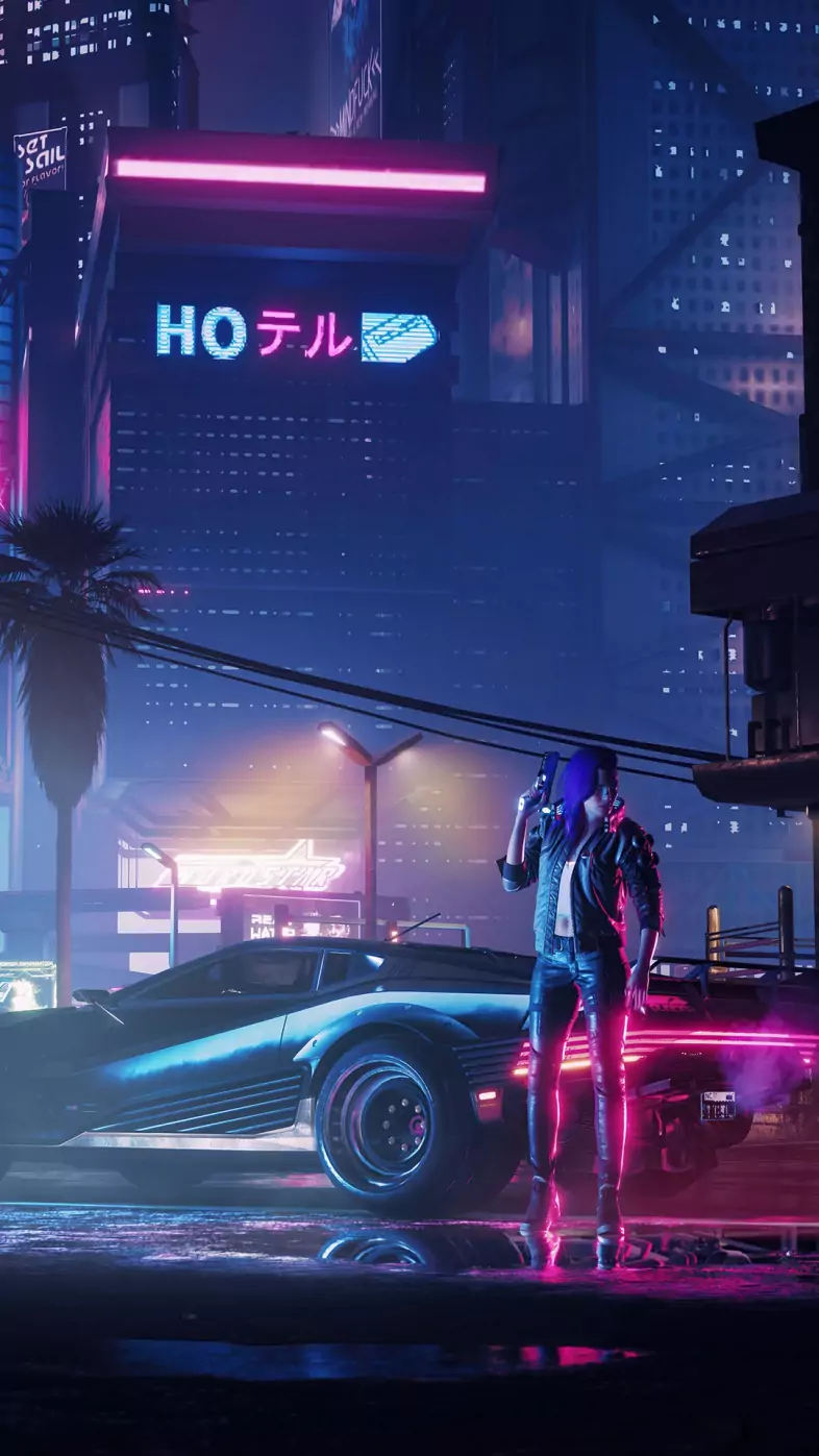 cyberpunk NEON CITY wallpaper