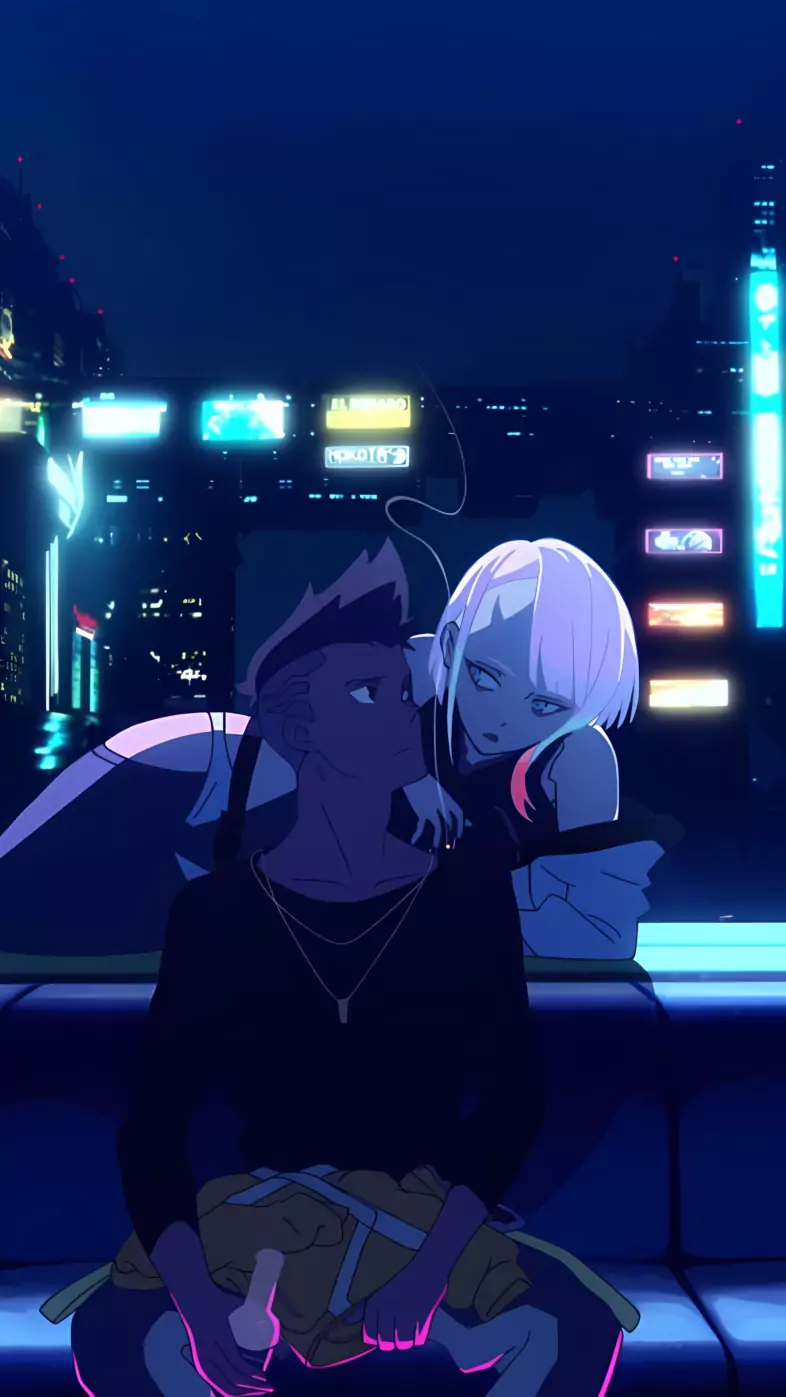cyberpunk edgerunners love wallpaper