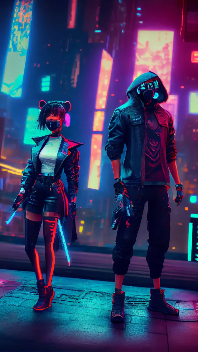 cyberpunk futuristic sci-fi game wallpaper