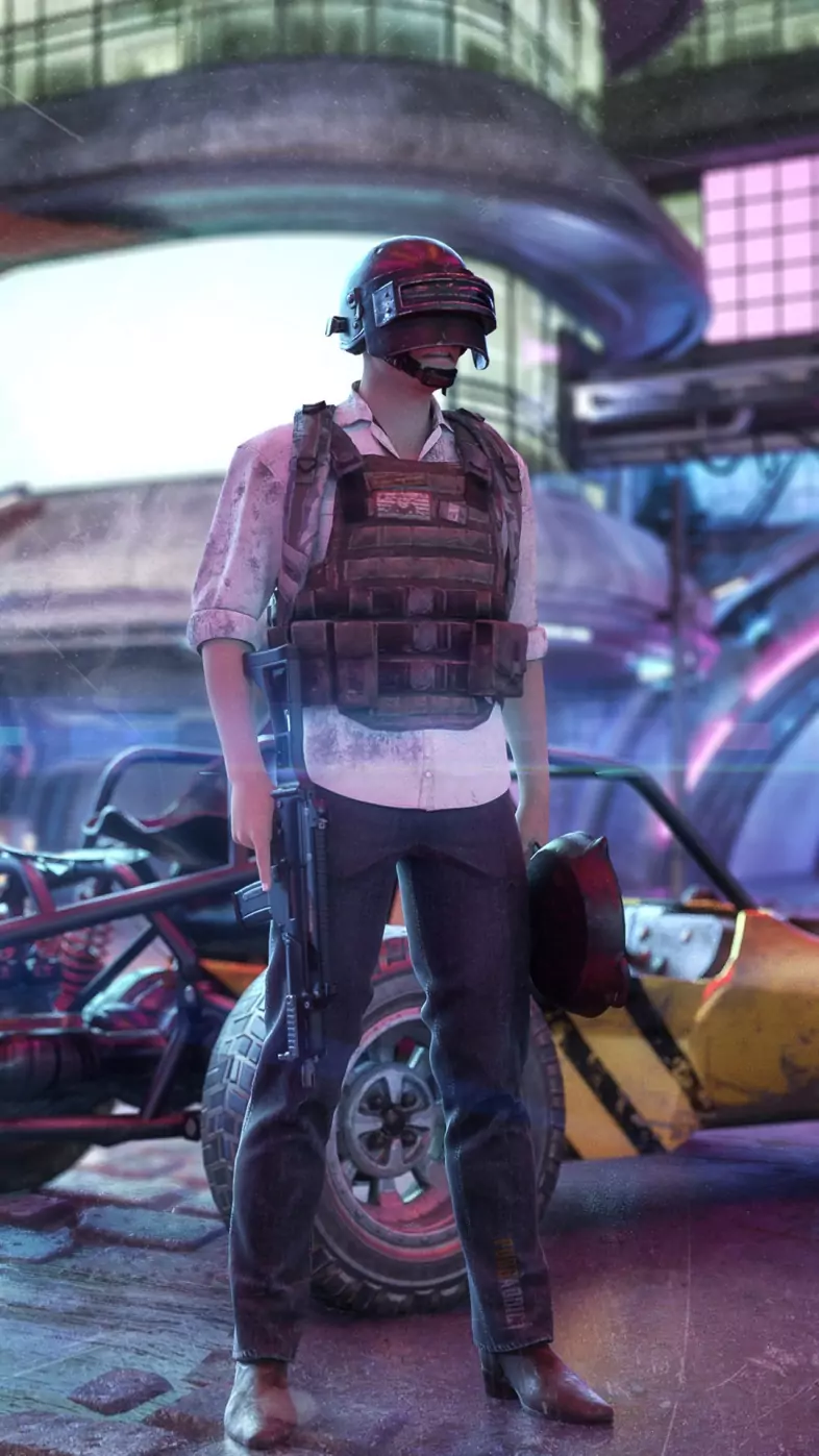 cyberpunk pubg wallpaper