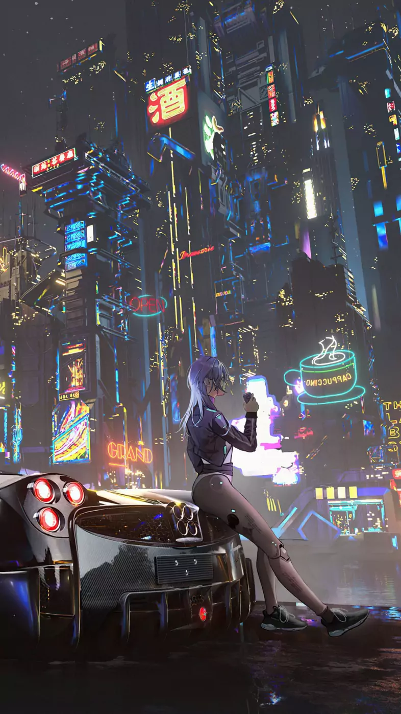 cyberpunk sa city wallpaper