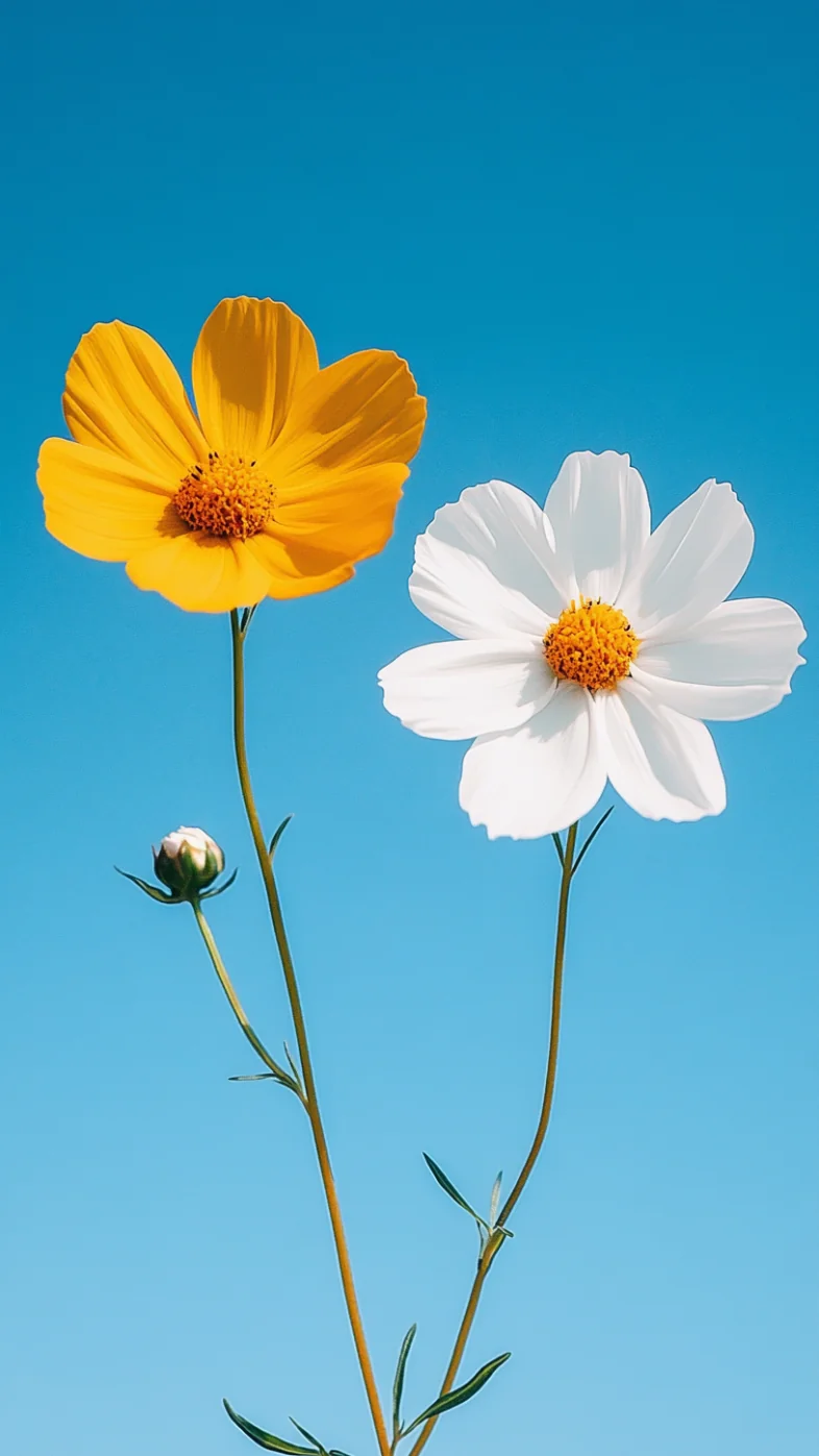 daisy flowers yellow and white wallpaper
