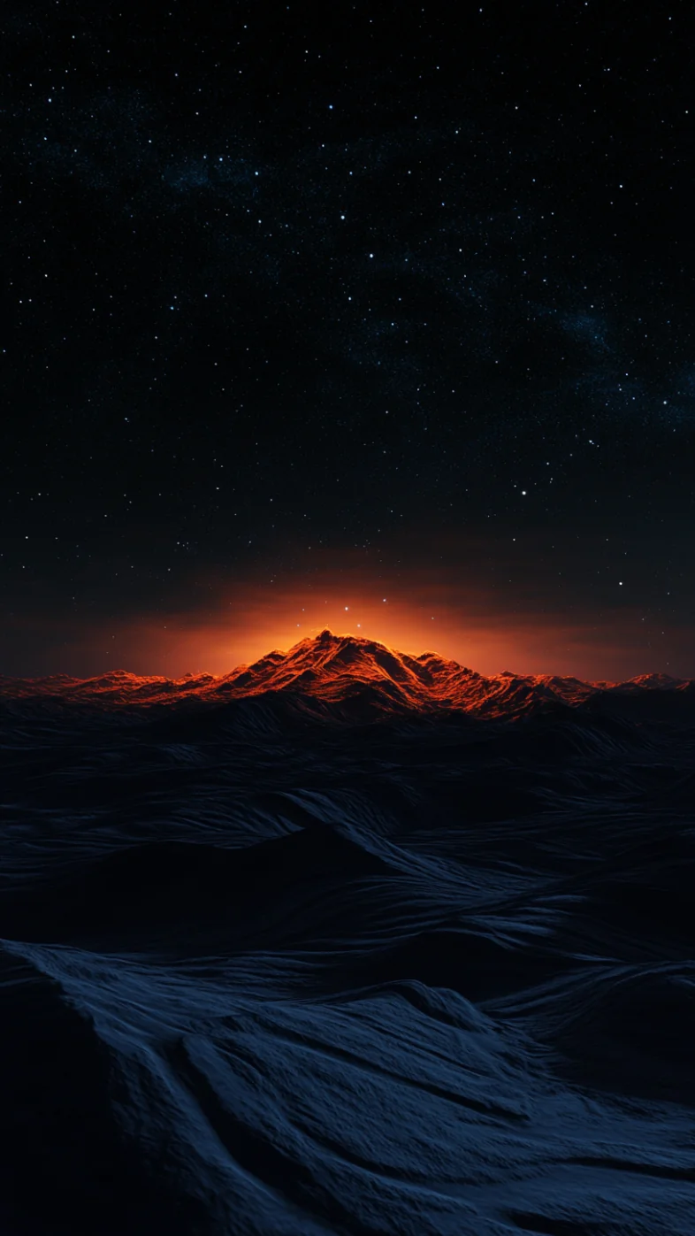 dark desert landscape wallpaper