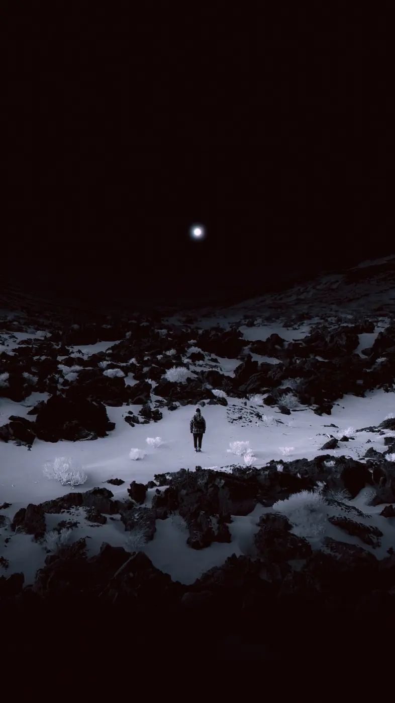 dark iceland landscape wallpaper