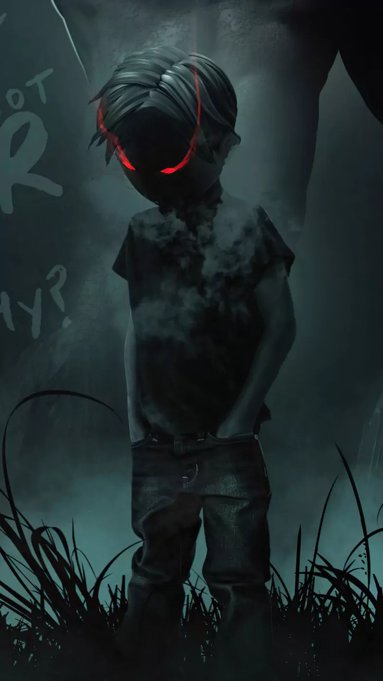 dark little boy wallpaper