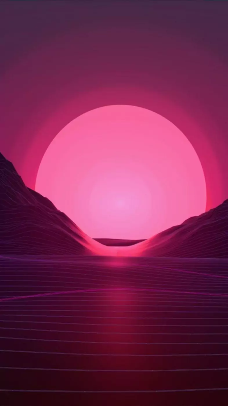 dark pink sunset wallpaper