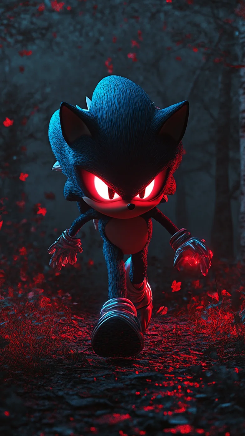 dark sonic cartoon wallpaper