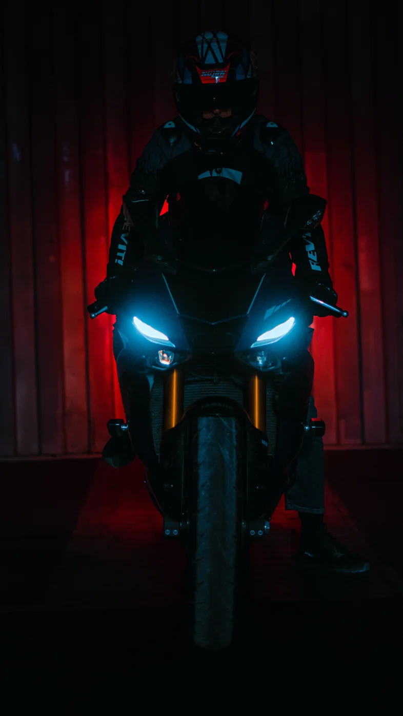 darkness science biker wallpaper