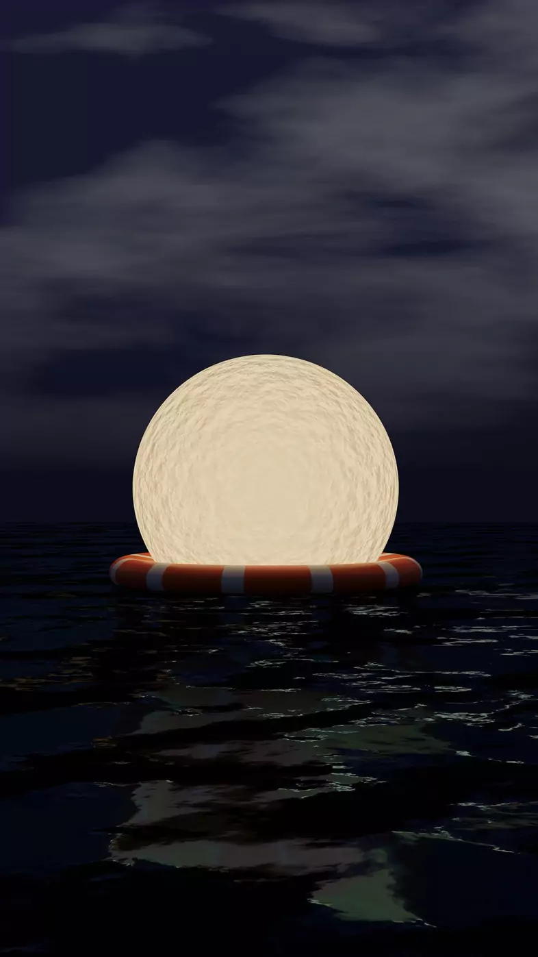 digital moon wallpaper
