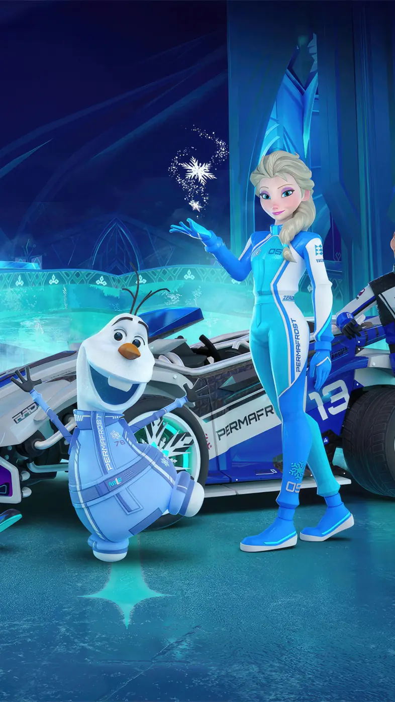  disney speedstorm frozen game wallpaper