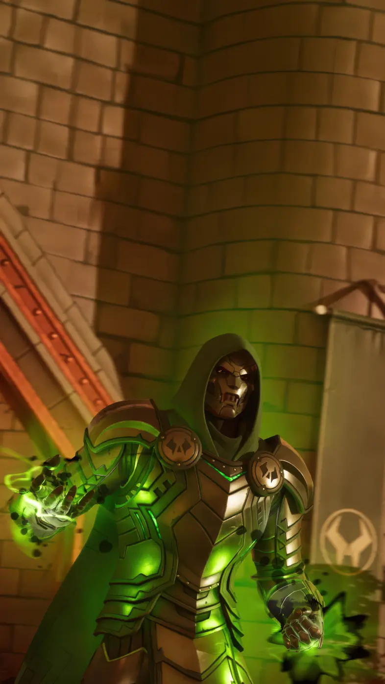 doctor doom in fortnite game wallpaper