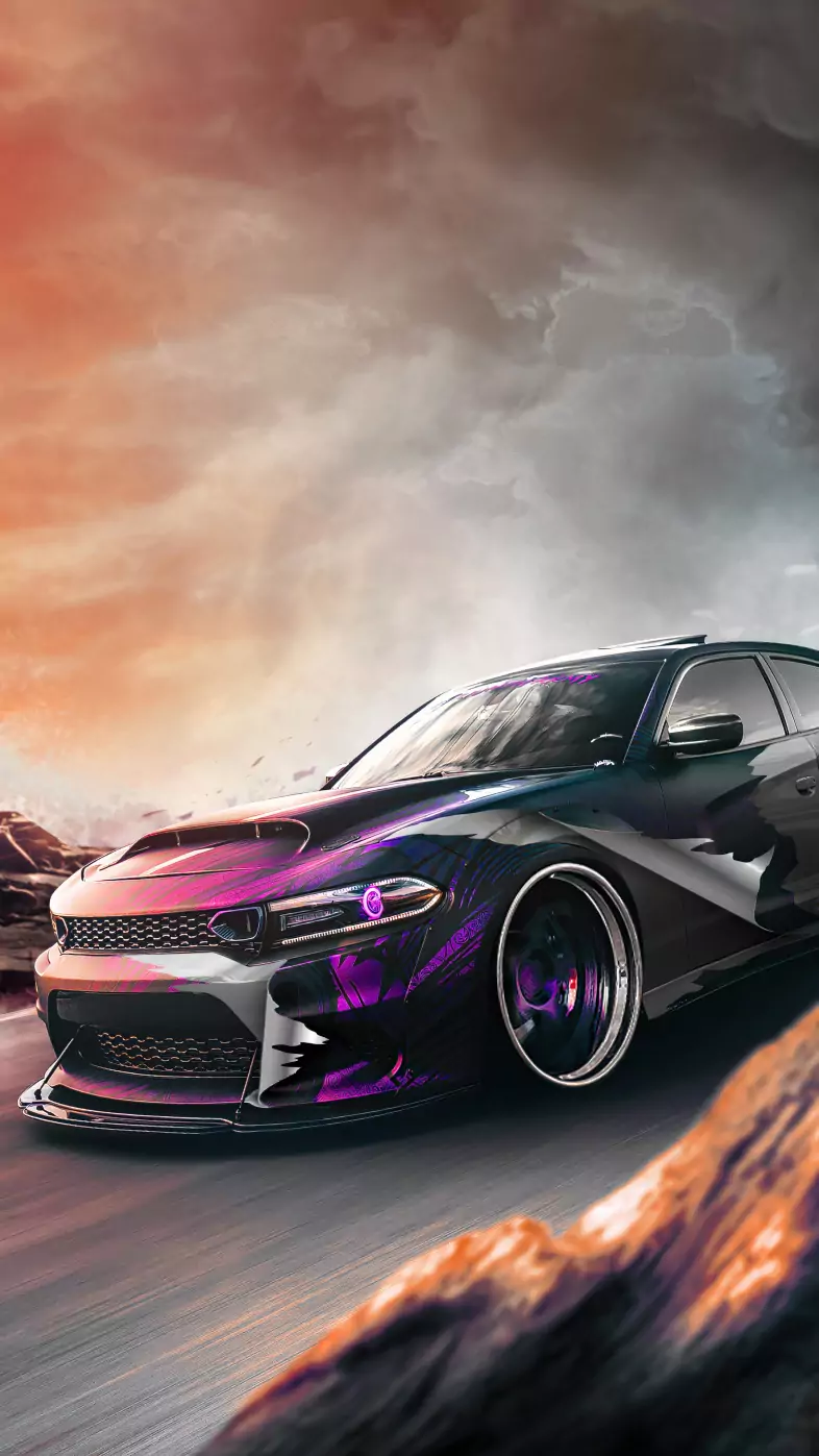 dodge charger open race wallpaper
