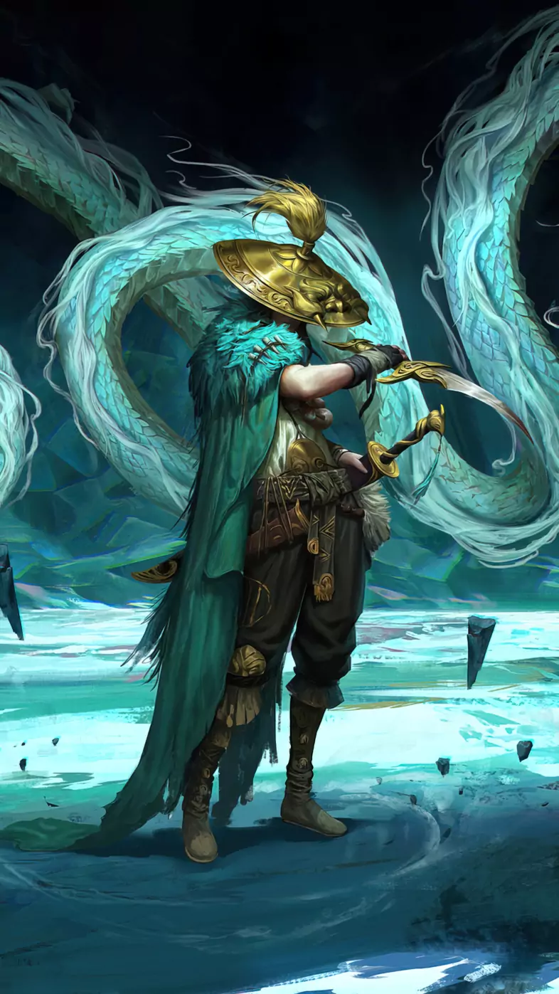 dragon warrior fantasy wallpaper