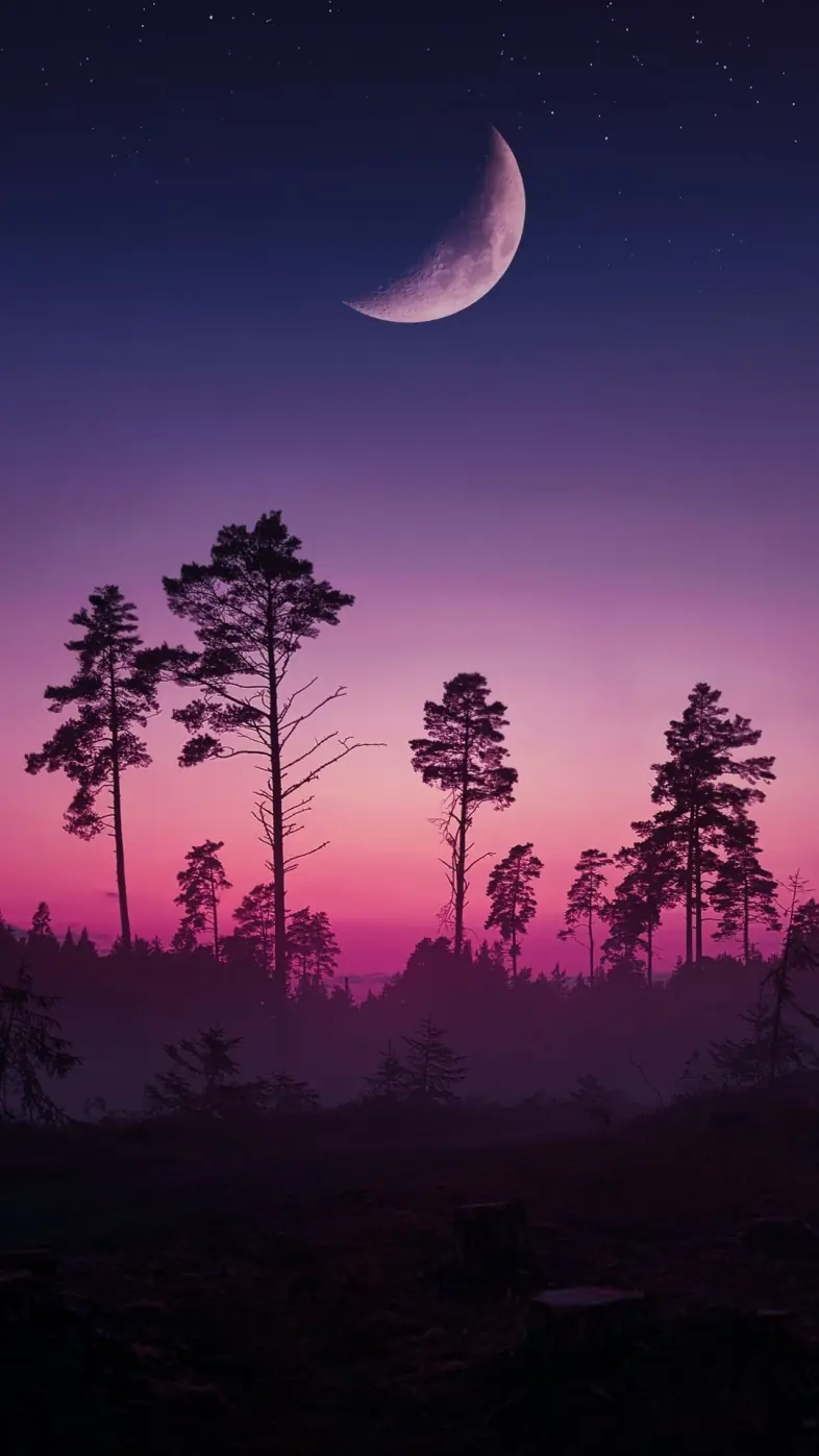 ecoregion moon light wallpaper