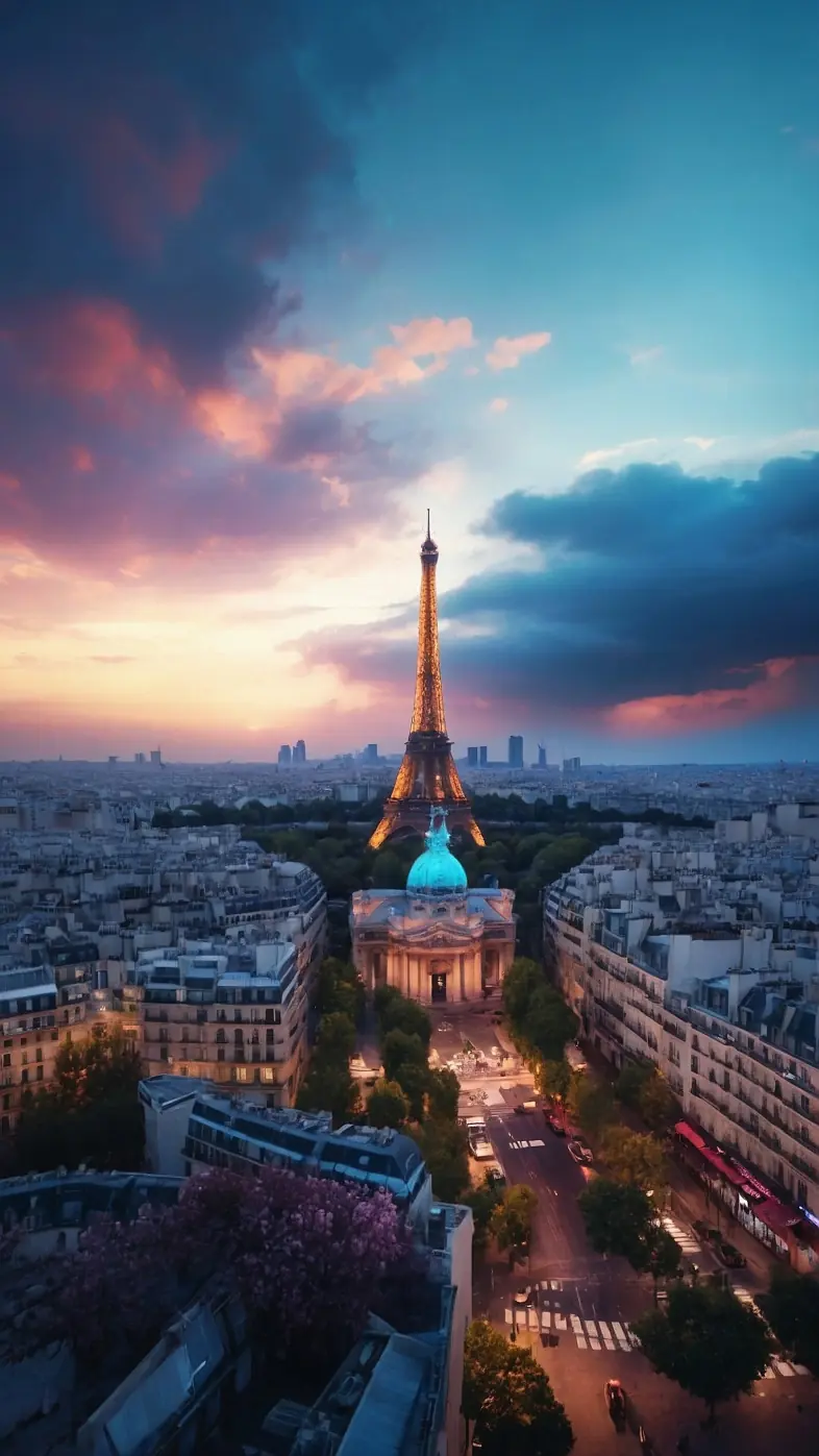eiffel tower architecture city  wallpaper