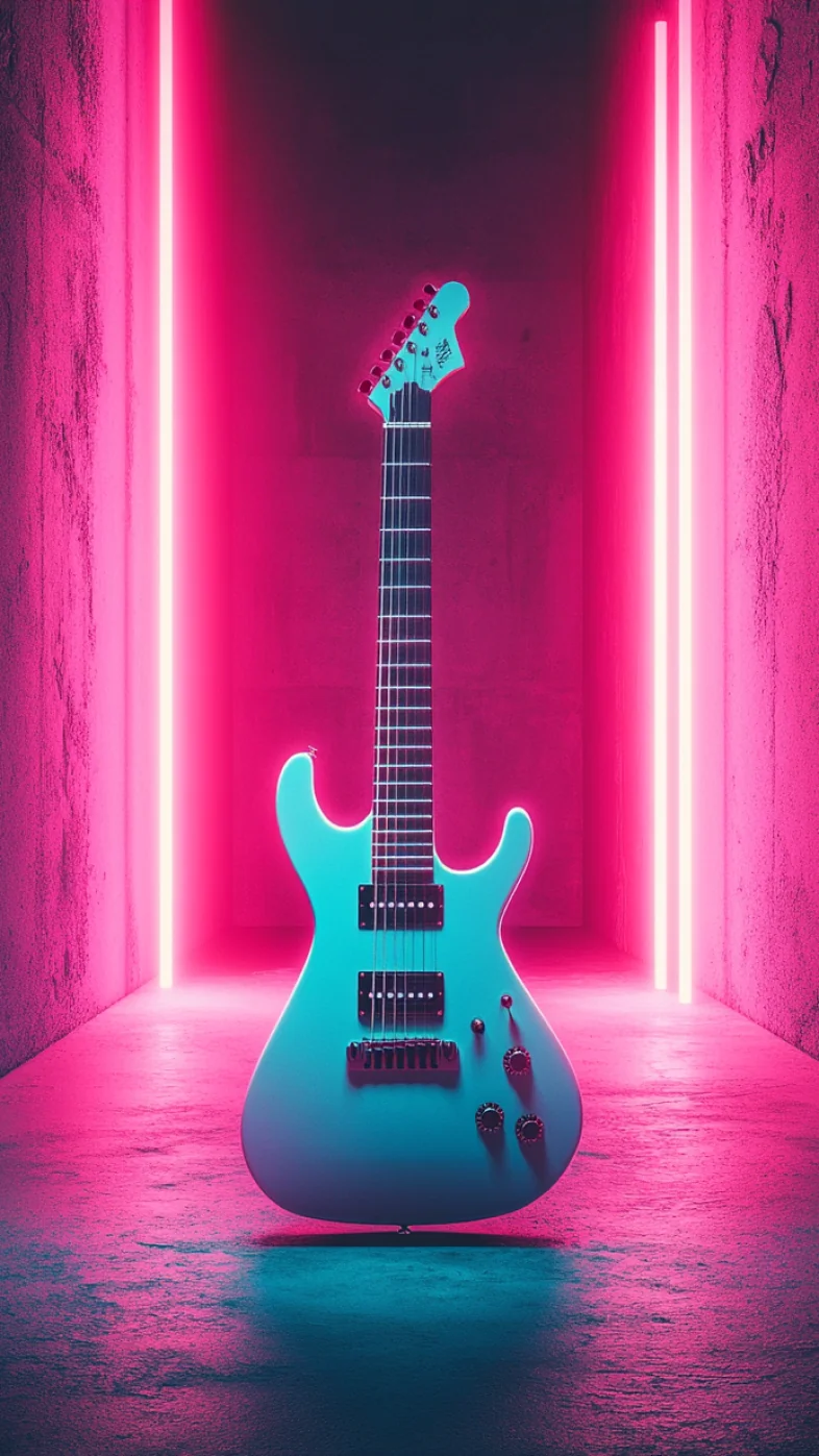 electric cranberry guitar wallpaper