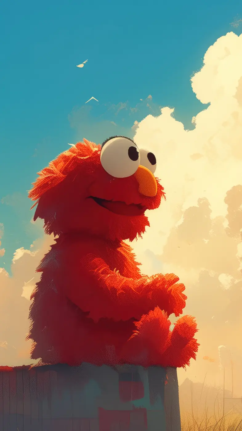 elmo sesame street cartoon wallpaper